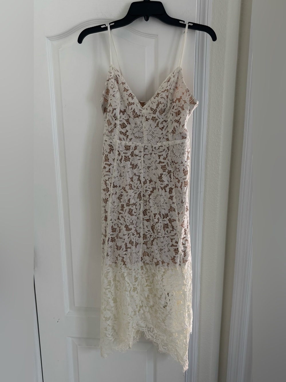 Women’s Lace Slip Maxi Dress in Ivory
